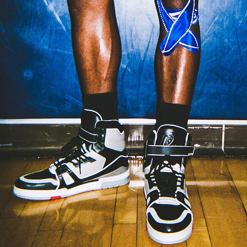 Zapatillas de Virgil Abloh para Louis Vuitton SS19 inspiración basket