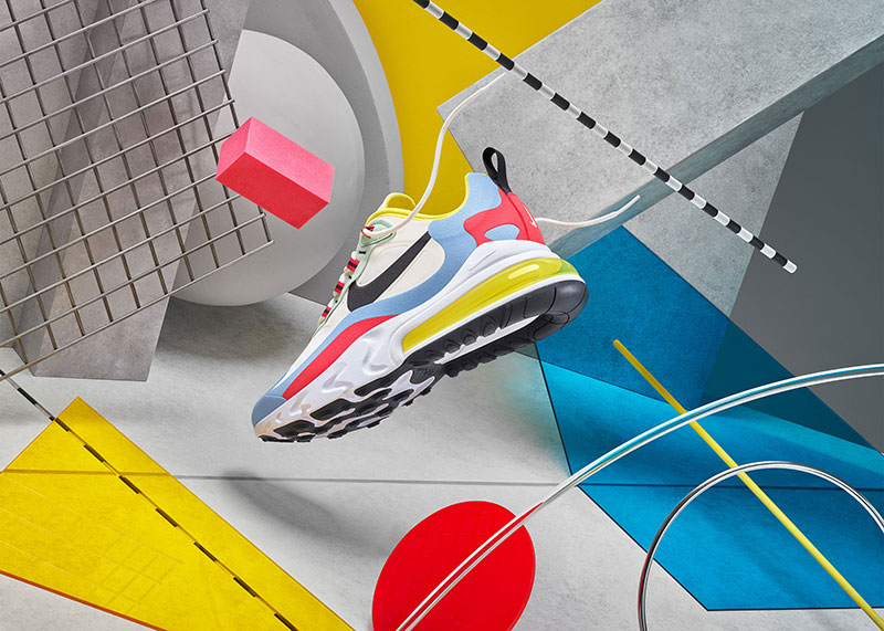 Air Max 270 React, zapatillas de Nike que se inspiran en bauhaus