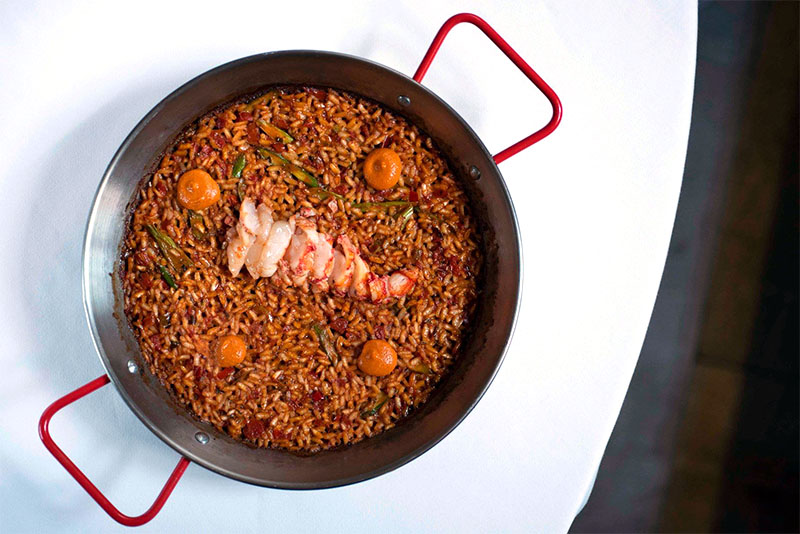 El arroz con salmorreta del restaurante Salino