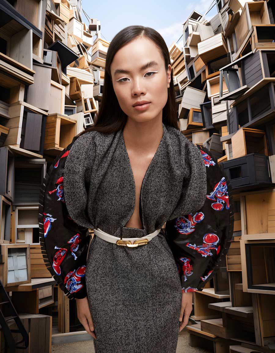 La colección de mujer Louis Vuitton FW23 inspira este editorial de moda