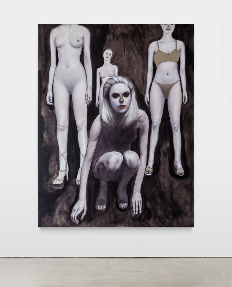 Vanessa Beecroft - pintura de mujeres semidesnudas
