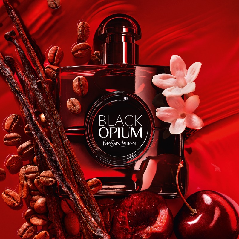 Nuevo perfume Black Opium Eau de Parfum Over Red