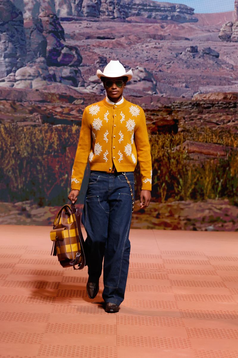 Louis Vuitton Hombre FW24 estilo Western