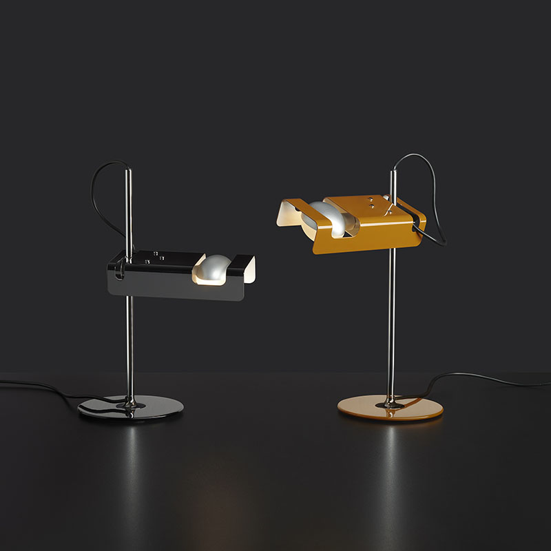 Lámpara Spider de Joe Colombo: dos modelos de mesa