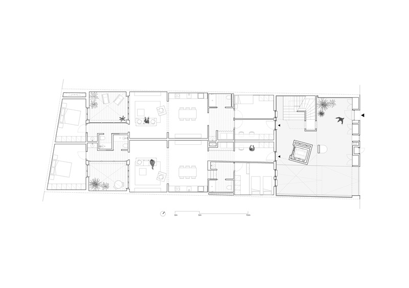 Churruca-BeStudio: detalle plano planta baja edificio