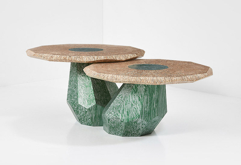 Loewe craft price. Foto escultura mesa en forma de champiñon doble.