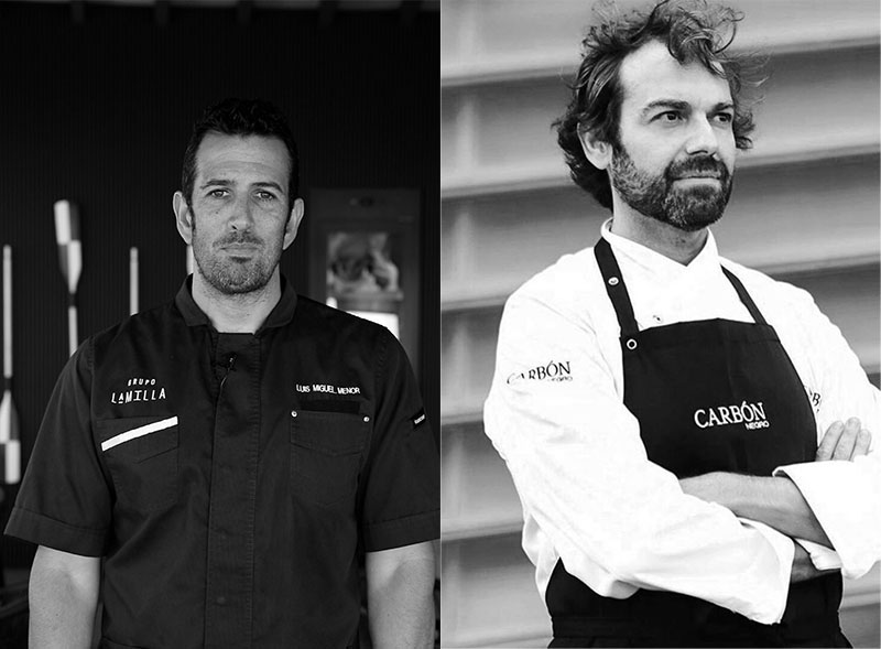 Restaurantes Carbón y La Milla, menú celebración a 4 manos: los dos chefs protagonistas