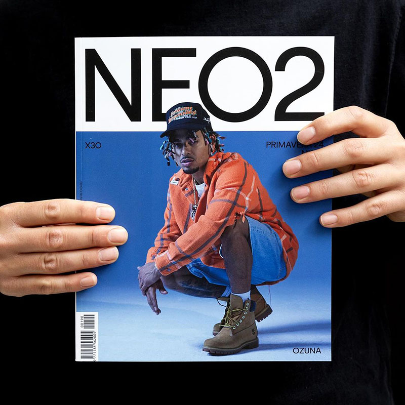 Democracia Estudio nuevo diseño de Neo2 Magazine: portada de Ozuna en el número 191