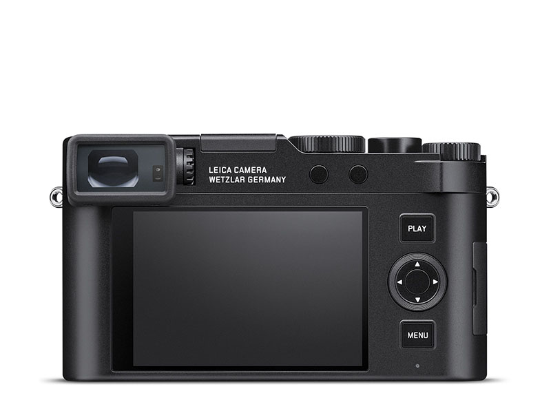 Leica D-Lux 8 nueva y asequible lámpara compacta. La parte trasera con la pantalla y el visor