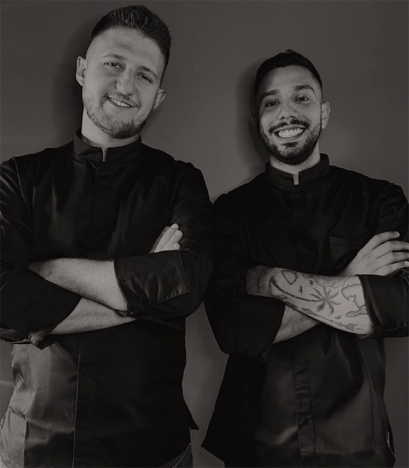 Menú degustación restaurante Moso: los dos chefs: Marco y Stefano