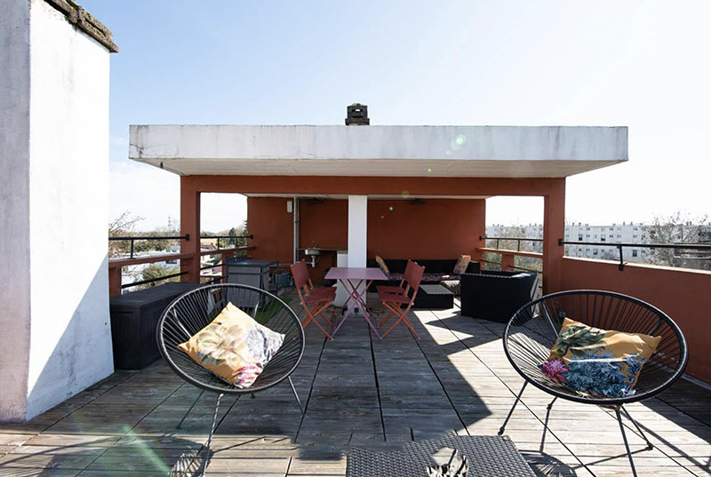 En venta la casa Rascacielos de Le Corbusier. El rooftop de la casa con incríbles vistas