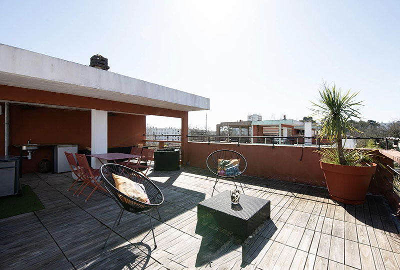 En venta la casa Rascacielos de Le Corbusier. El rooftop de la casa con incríbles vistas