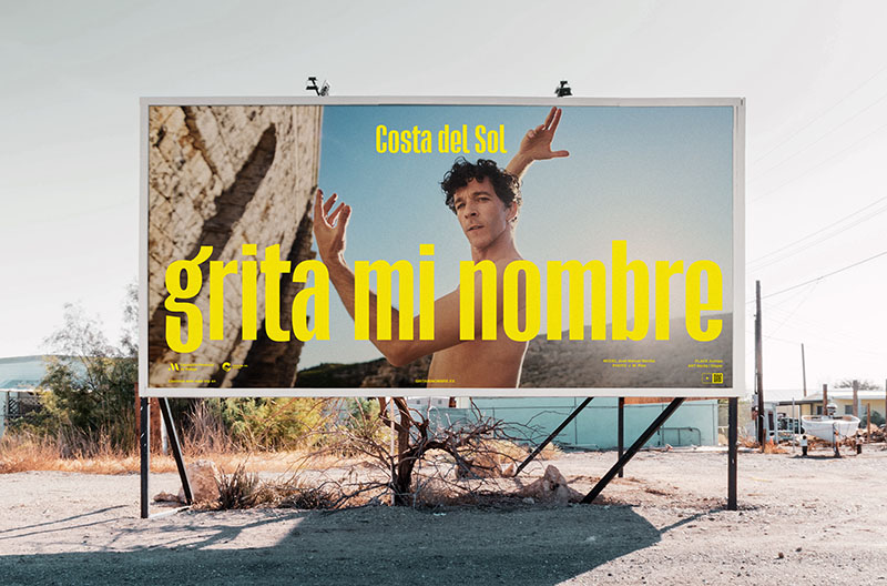 Costa del Sol campaña de publicidad: una valla publicitaria con la imagen de la campaña