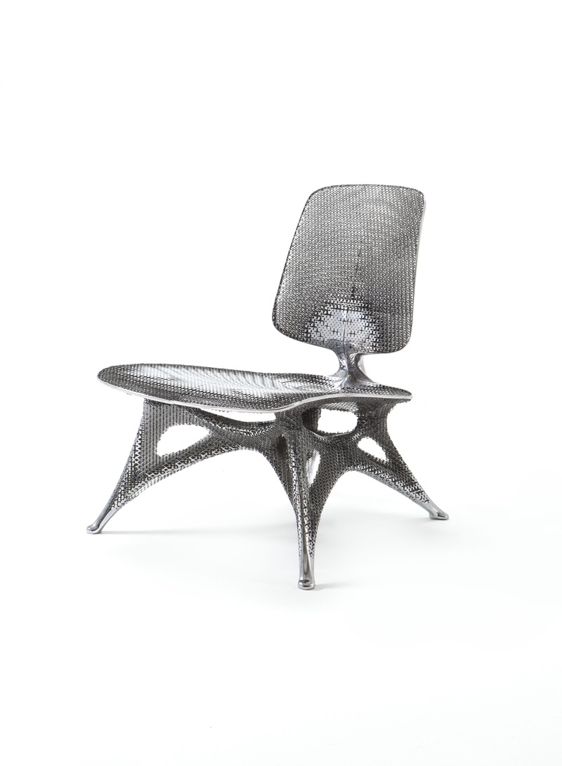 Ciencia-ficción-Andrés Reisinger-Vitra-Design: Aluminium Gradient Chair de Joris Laarman