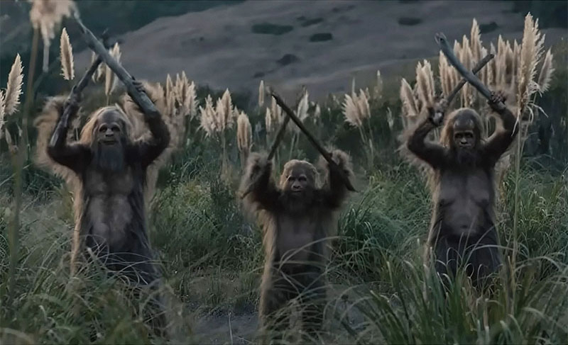 Sasquatch Sunset - fotograma de la película, imagen de Bigfoots