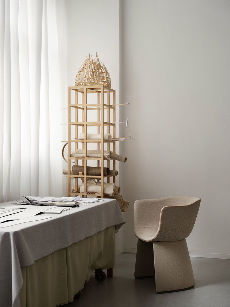 Fritz Hansen Monolit Cecilie Manz: un prototipo en el estudio de la diseñadora danesa