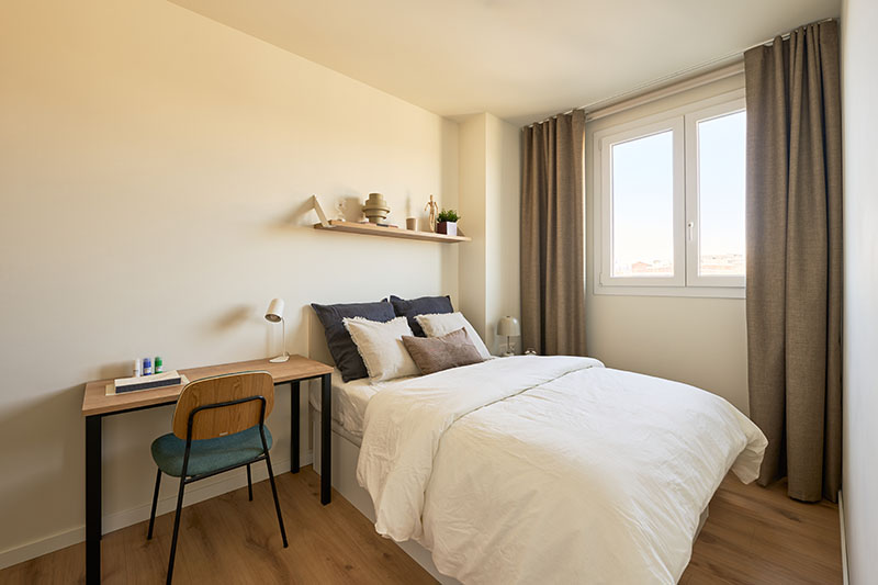 Node Living, Alcobendas Madrid: uno de los dormitorios