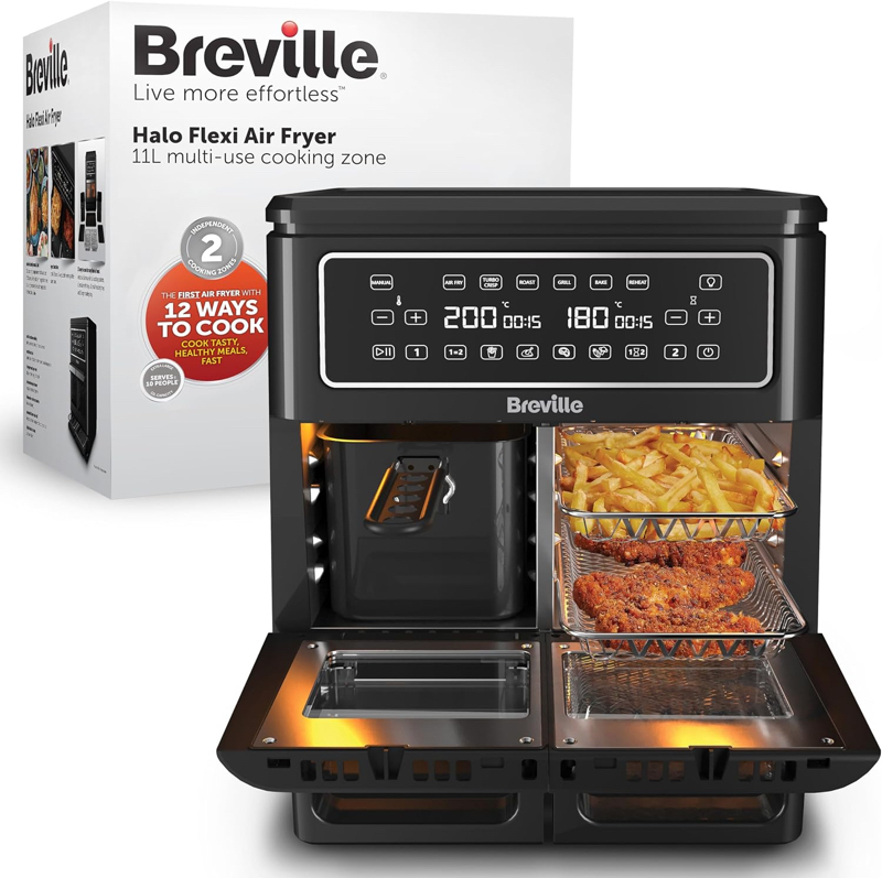 Ofertas de Newell Brands en el Amazon el Prime Day: Breville Halo Dual Flexi Air Fryer XL (VDF130X)