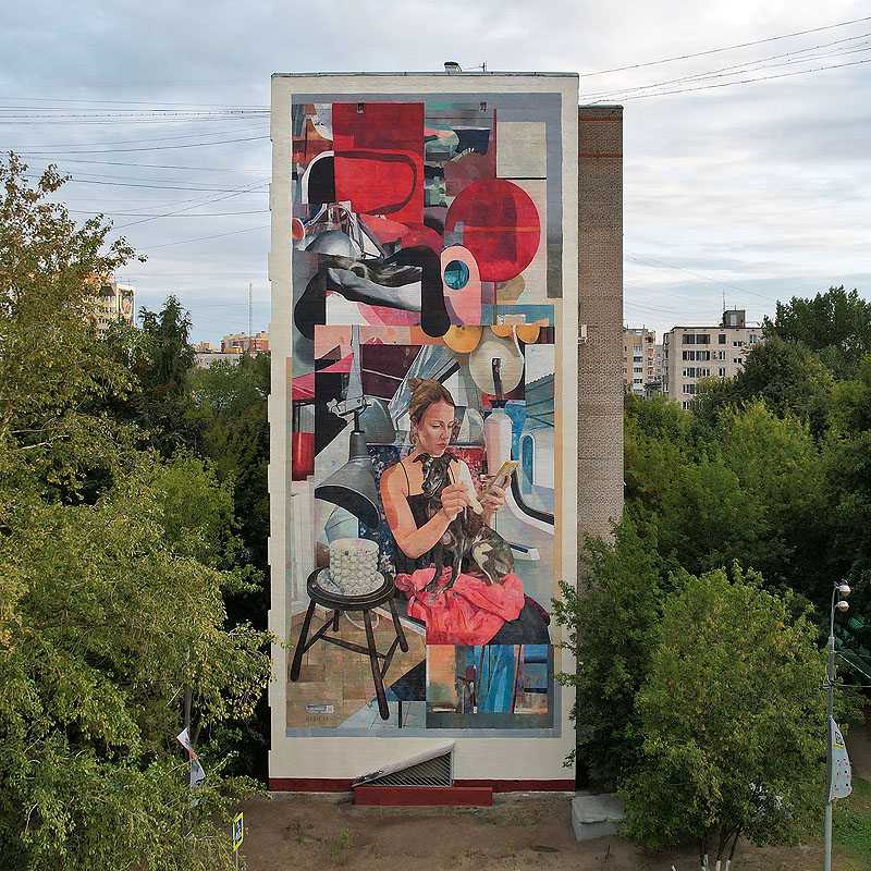 Parees Fest 2024 - gran mural en una fachada de un edificio