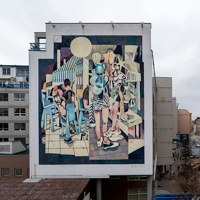 Parees Fest 2024 - gran mural en una fachada de un edificio