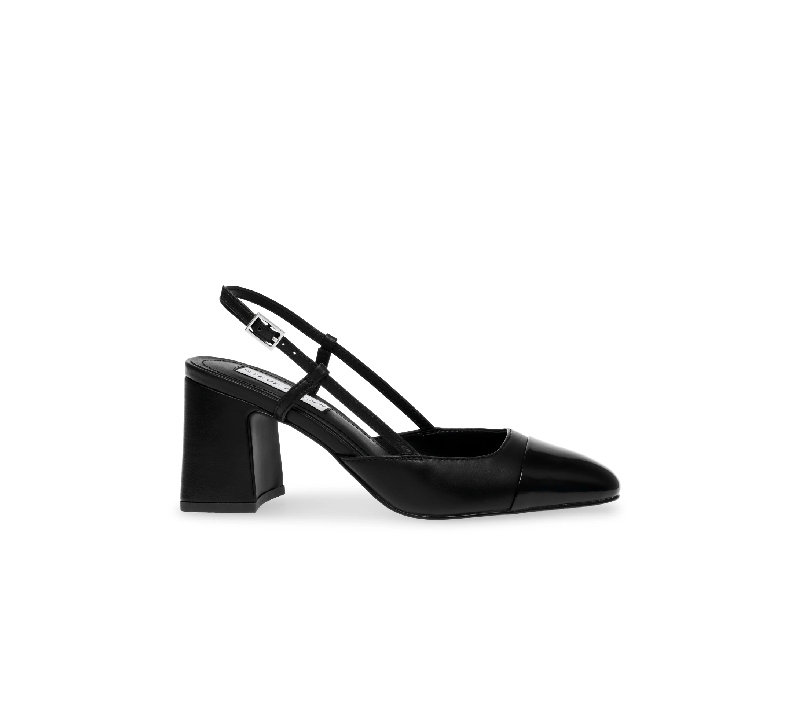 sandalias negras tacón steve madden