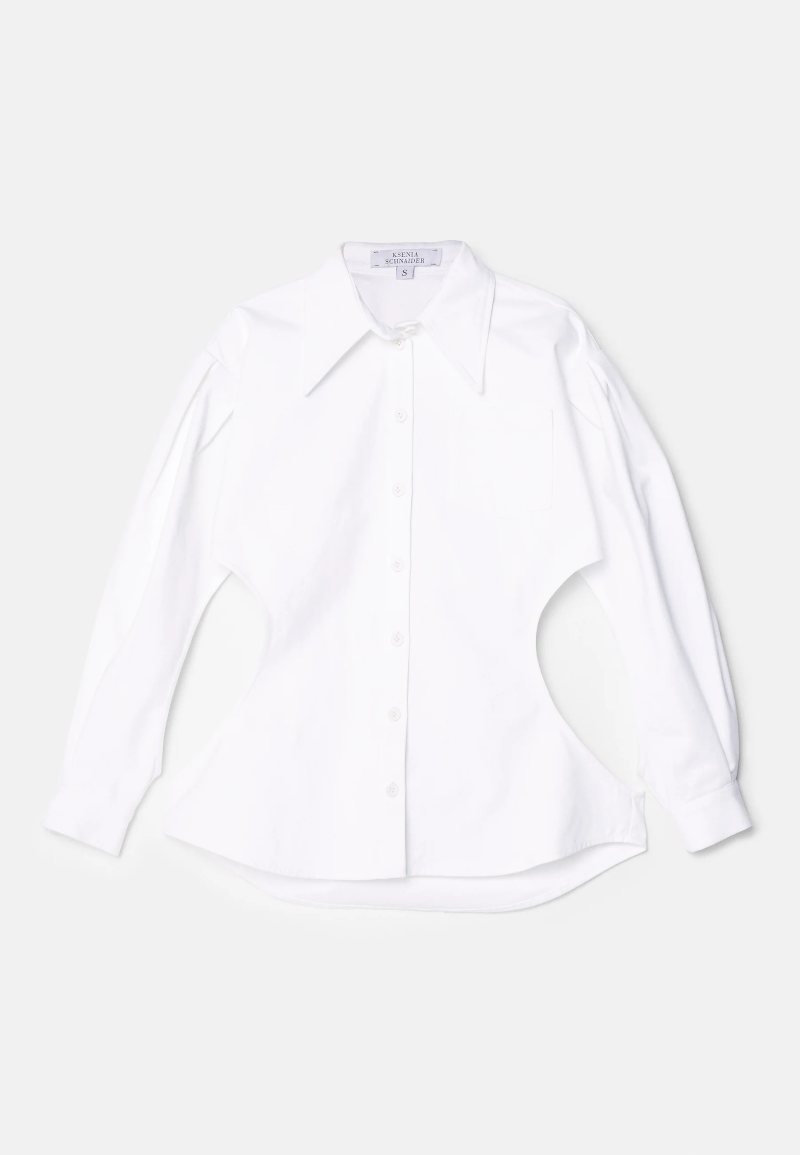 tendencia demure camisa blanca zalando