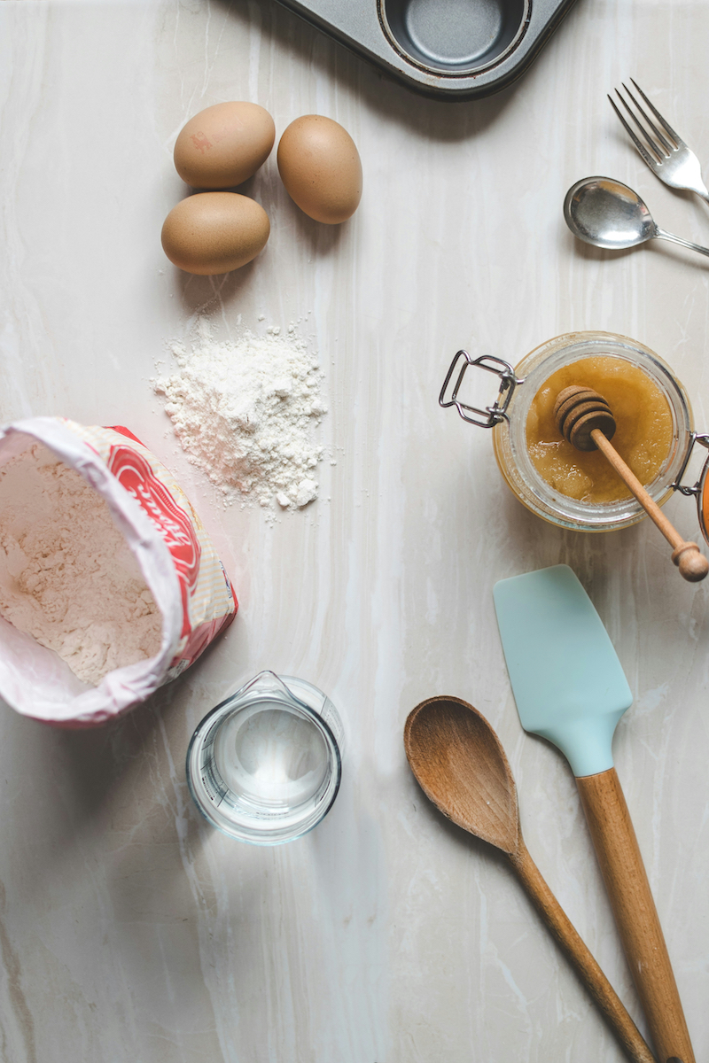 Curso Batch cooking de A Punto: ingredientes de repostería