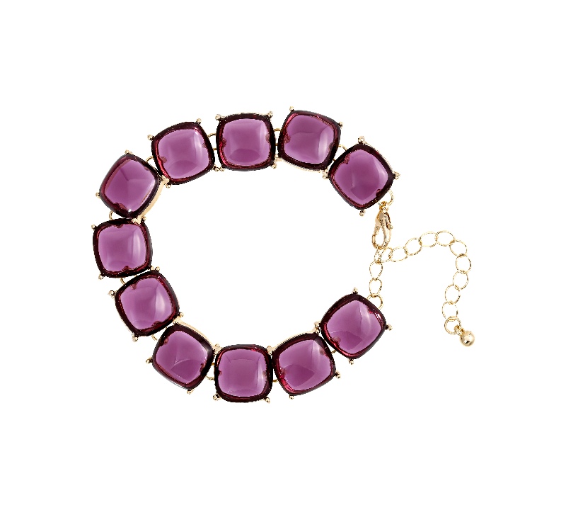 joyas color berenjena Bijou Brigitte pulsera