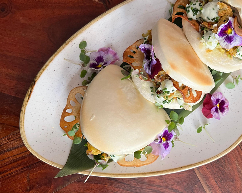 Menús veganos en Madrid: Thai Baos Rellenos de Coliflor asada