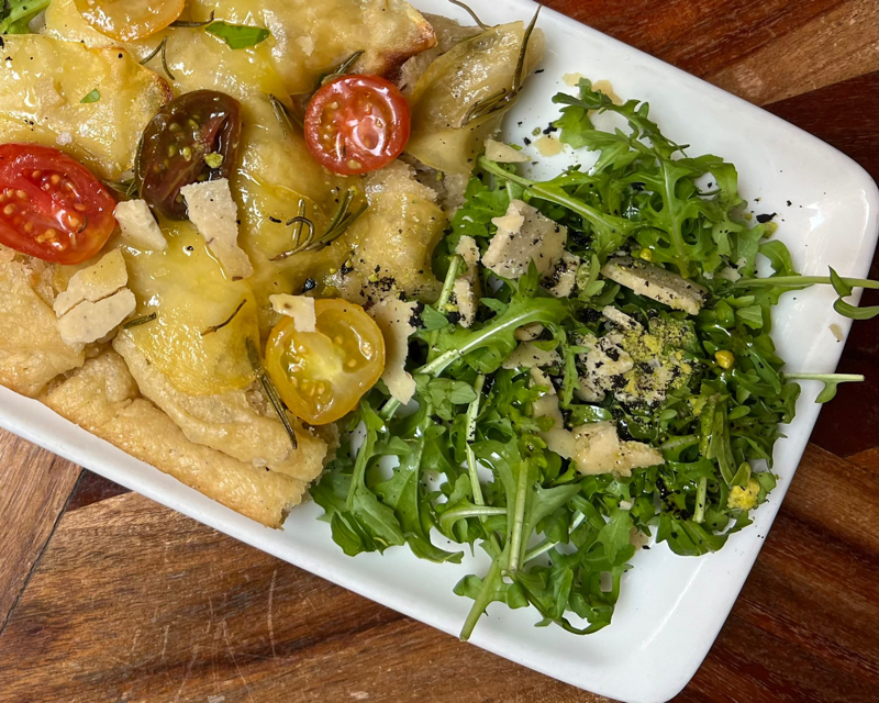 Menús veganos en Madrid: La Foccacia patatine