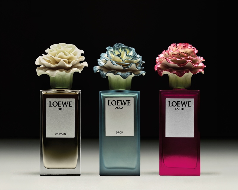 Perfumes de Loewe X Lladró con porcelana