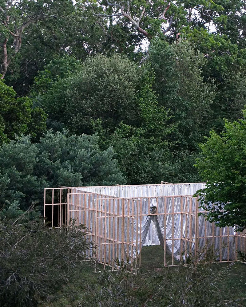 STUDIØ 27 Food Design Belga, instalación en mitad de un bosque