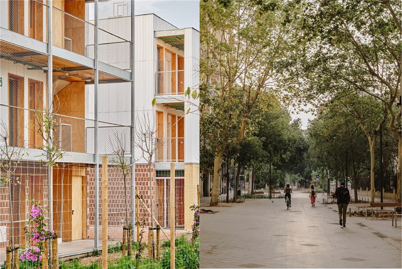 Fundación-Arquia-Deseo: edificio ladrillo y calle parque