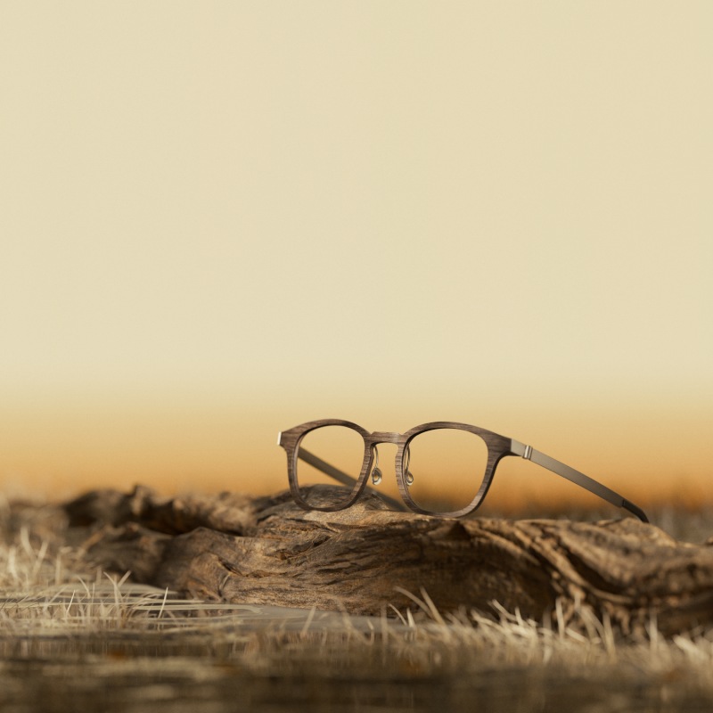 Gafas de madera de roble