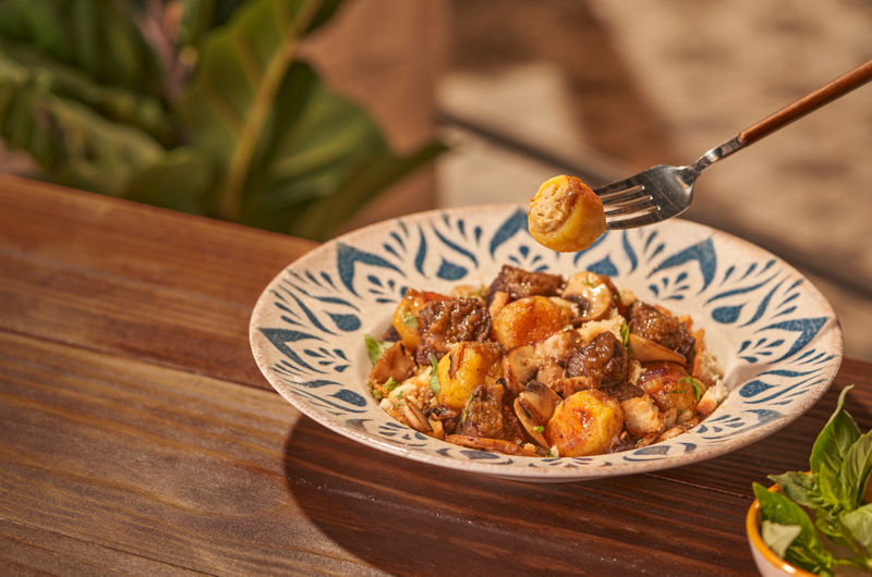 Ginos Día mundial de la pasta: Gnocchi rellenos de setas con ragú de carrillera