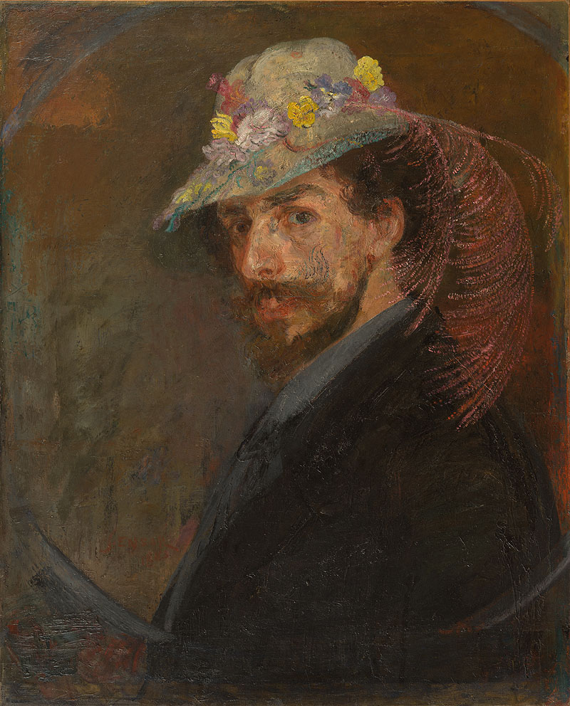 Autorretrato de Ensor de joven