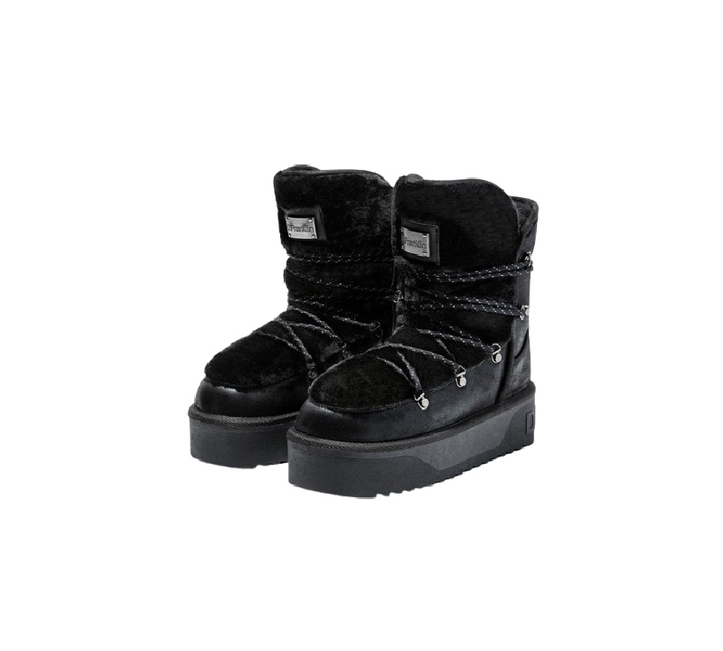 botines efecto peluche D.Franklin V2 TRK BLACK