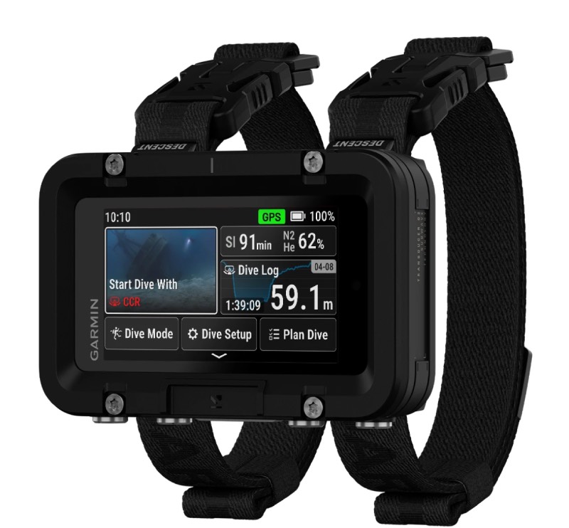 Garmin: un ordenador de buceo de Garmin con métricas avanzadas.