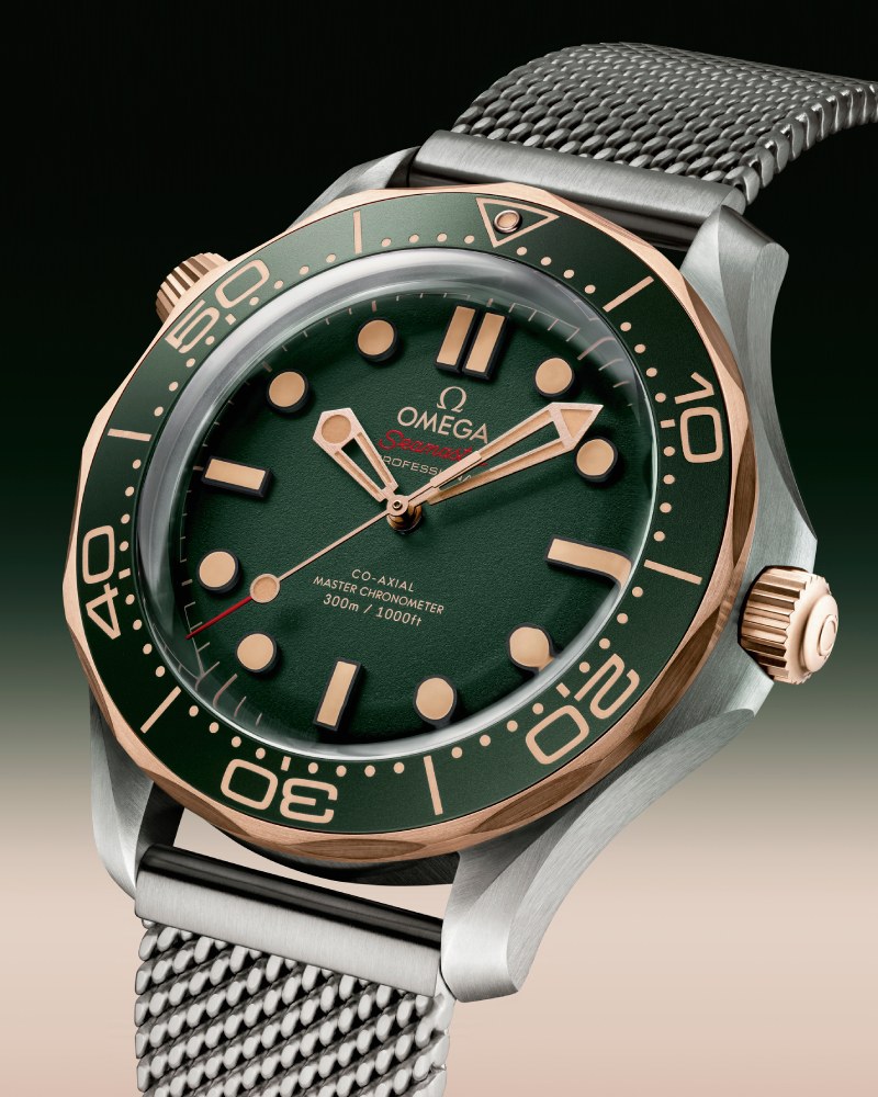 Nuevo Omega Seamaster Diver 300m titanio y Oro Bronce