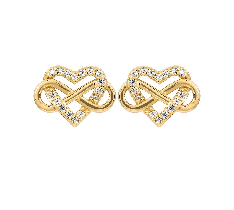 pendientes corazón dorados Bijou Brigitte