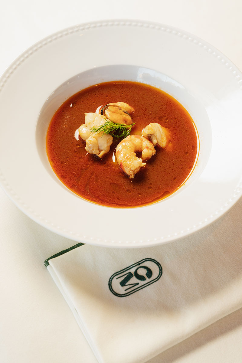 Restaurante Chez Madrid: una de sus sopas de pescado