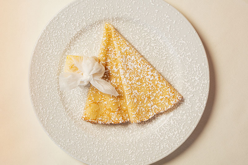 Restaurante Chez Madrid: uno de sus postres crepes