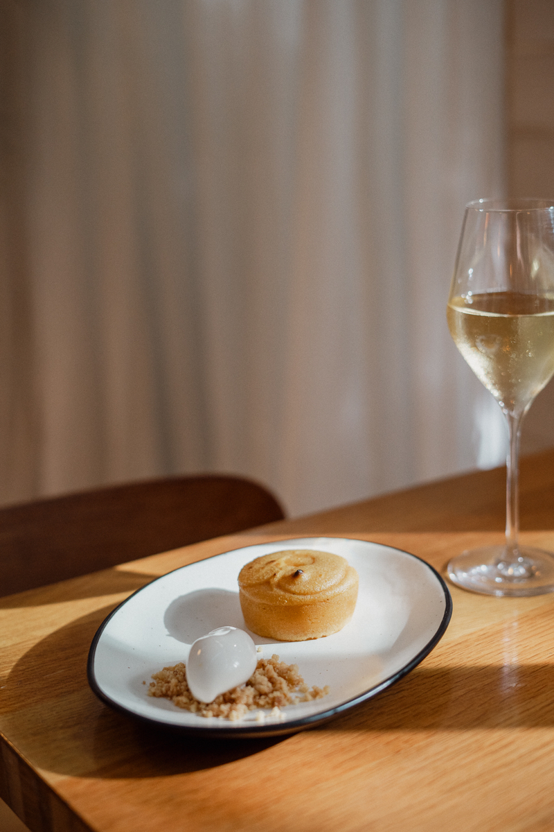 The Greenhouse, en Hotel Pulitzer Barcelona: un plato de uno de los menús