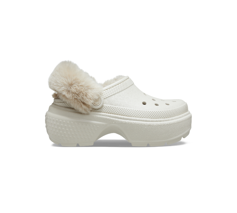 zueco zapatos pelo estilo furry crocs