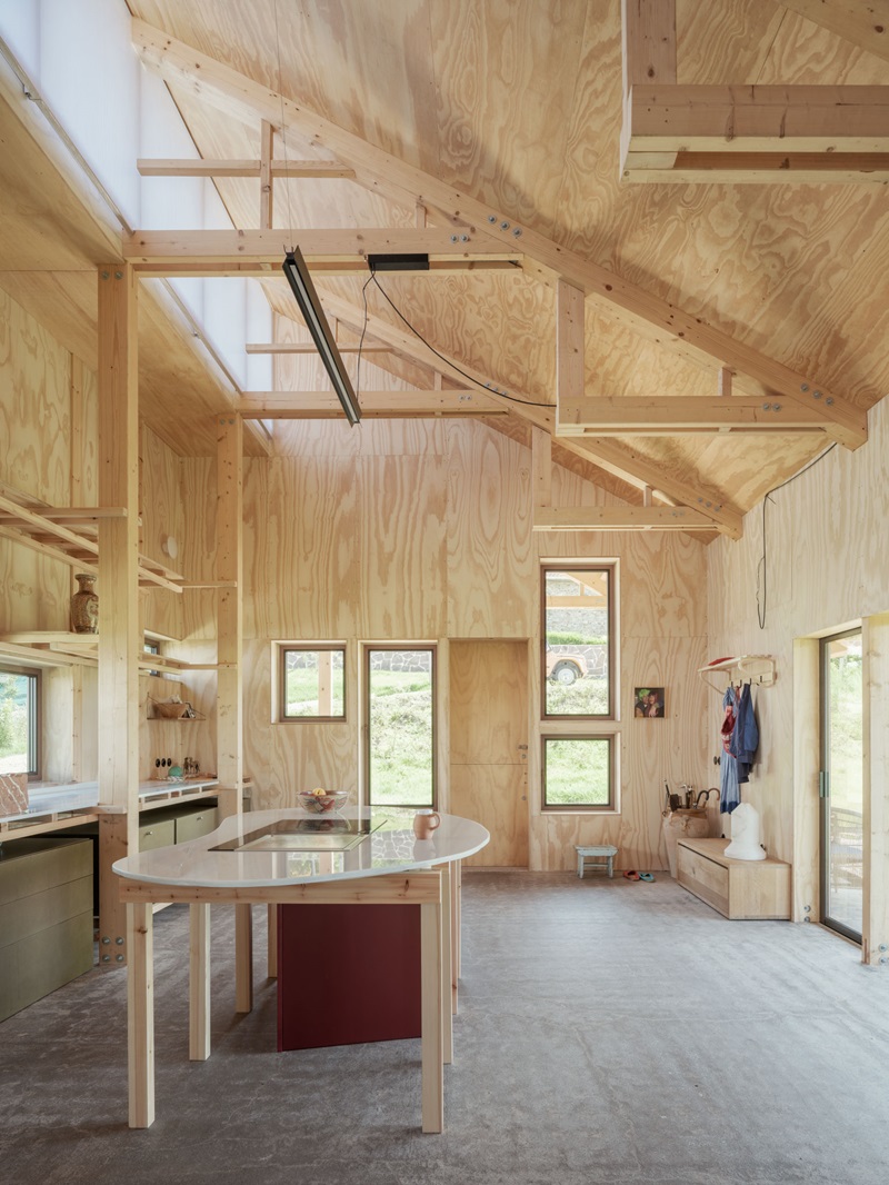 Bear-Architects-Entrevista: casa con interiores de madera 