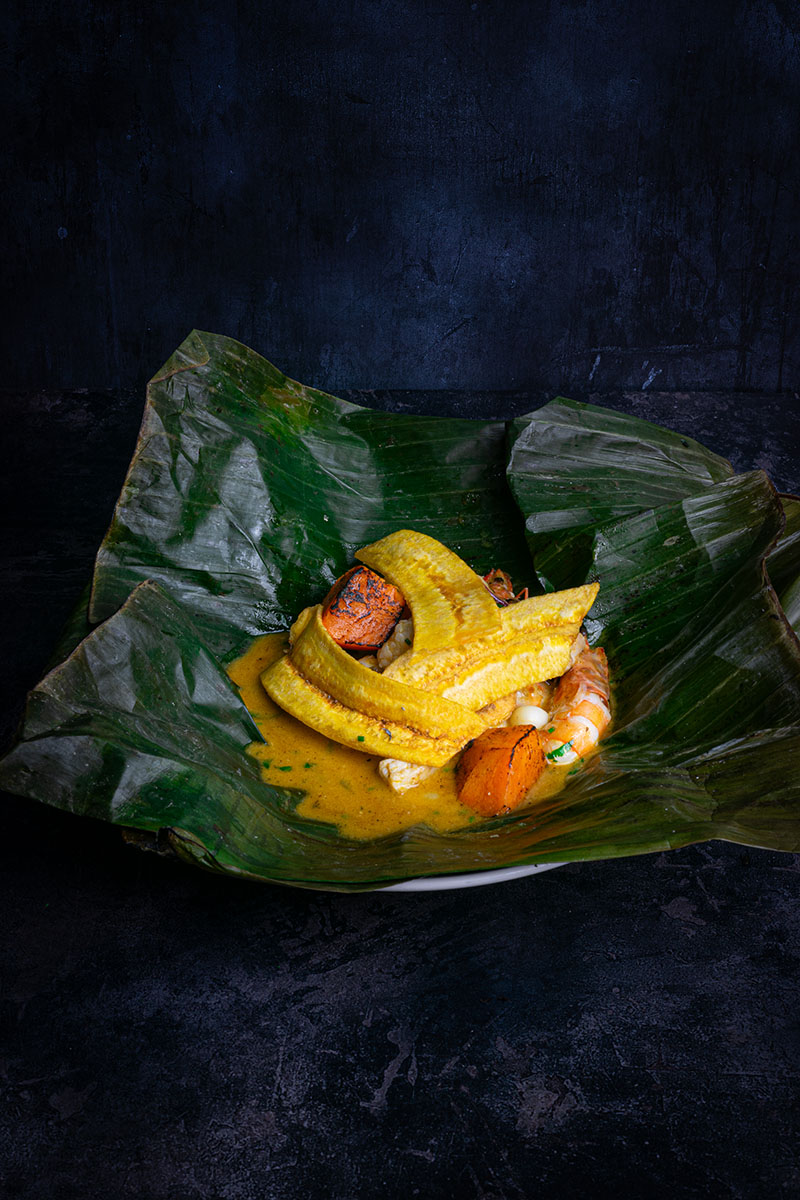 Ceviche amazónico caliente, plato de Inti de Oro, el restaurante peruano favorito del rey