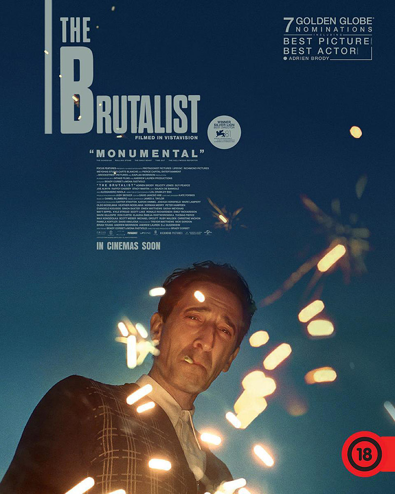 Pelicula Oscar 2025 - the brutalist - cartel de la película