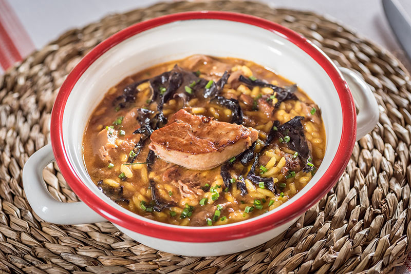 Arroz meloso del restaurante Fandango Baqueira