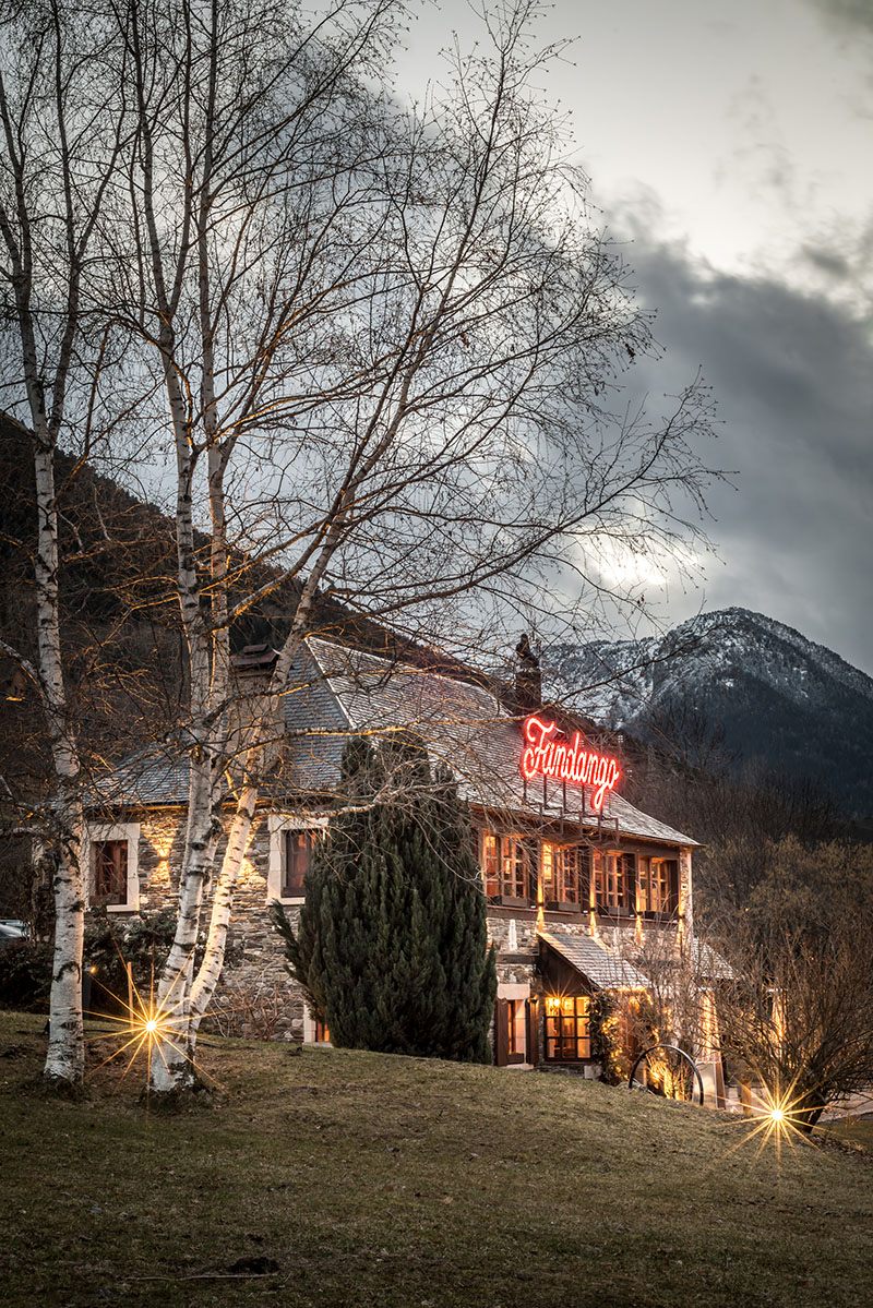 Exterior del restaurante Fandango Baqueira