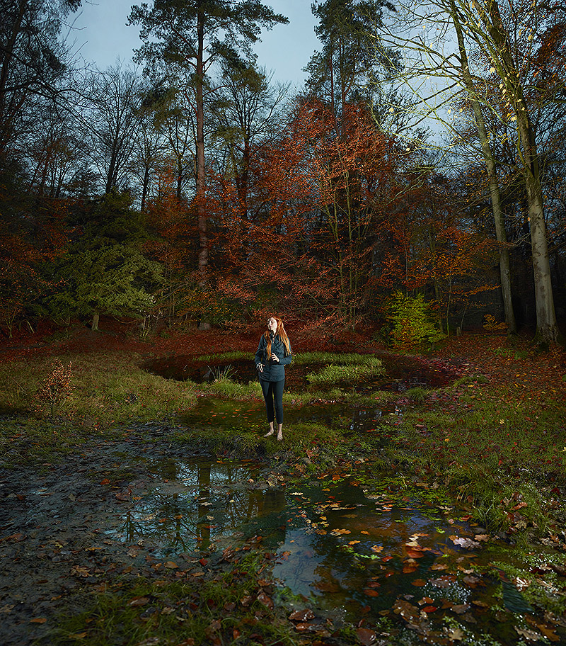 Ellen Kooi - foto de una mujer en el bosque